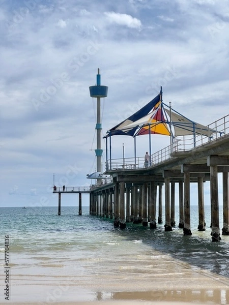 Obraz pier on the beach