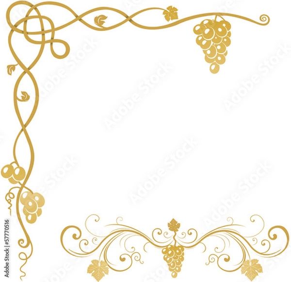 Obraz Vine grape ornament