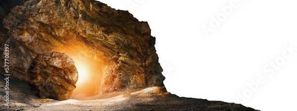 Obraz Zmartwychwstanie Jezusa Chrystusa, grobowiec pusty, Wielkanoc, PNG