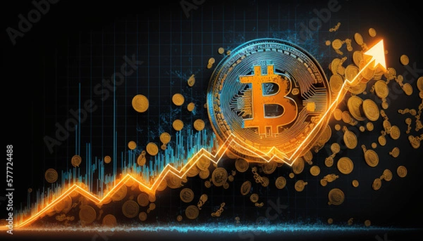 Fototapeta Maximizing Returns: A Guide to Bitcoin and Cryptocurrency Investing