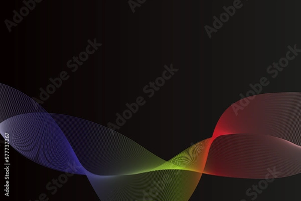 Fototapeta WAVE LINE ABSTRACT