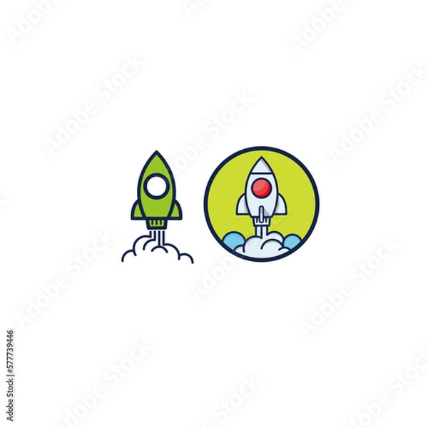 Fototapeta rocket character design vector file