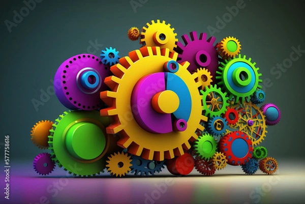 Obraz Wallpaper or background, ideas, power, movement, machine