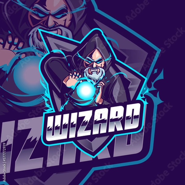Obraz wizard logo gaming