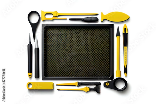 Fototapeta background with frame. Generative Ai