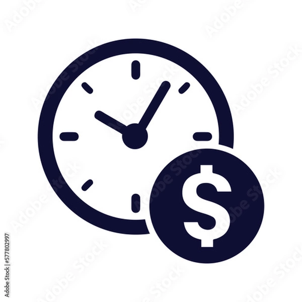 Obraz time money icon