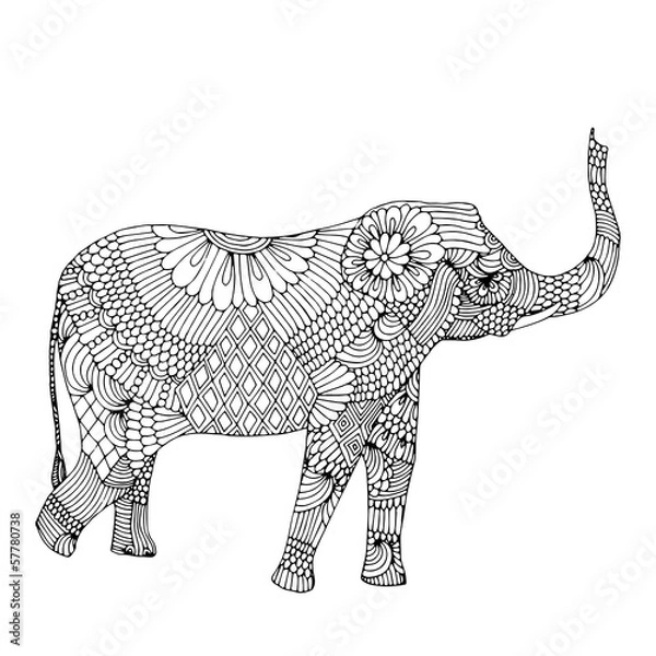 Obraz Embroidery elephant