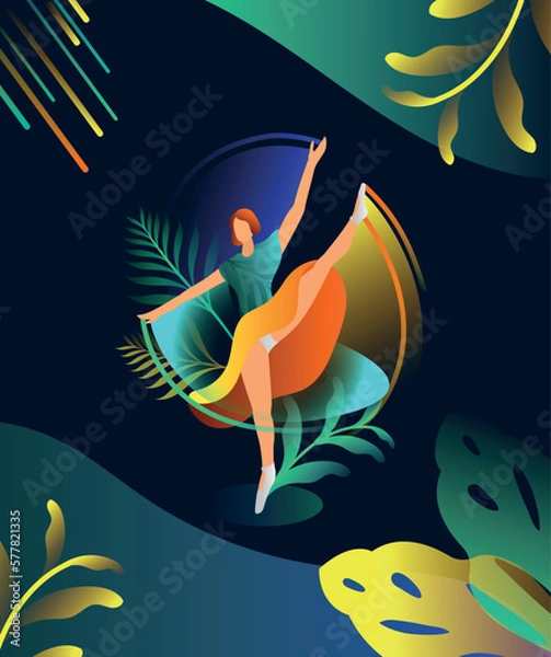 Fototapeta Move dance Jump