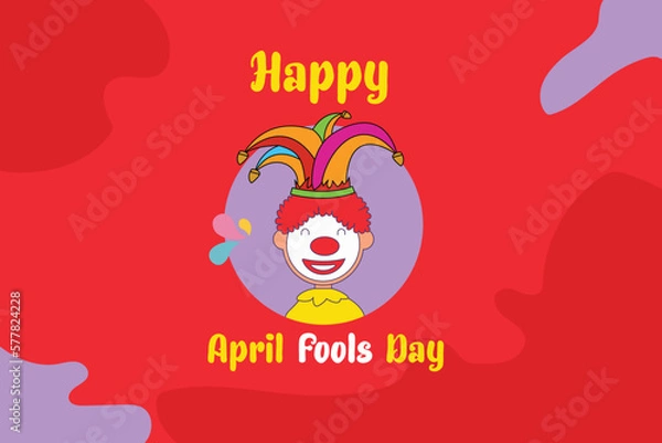 Obraz Vector flat design April fools' day

