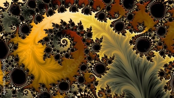 Obraz Fractal complex color - Mandelbrot set detail, digital artwork for creative graphic design