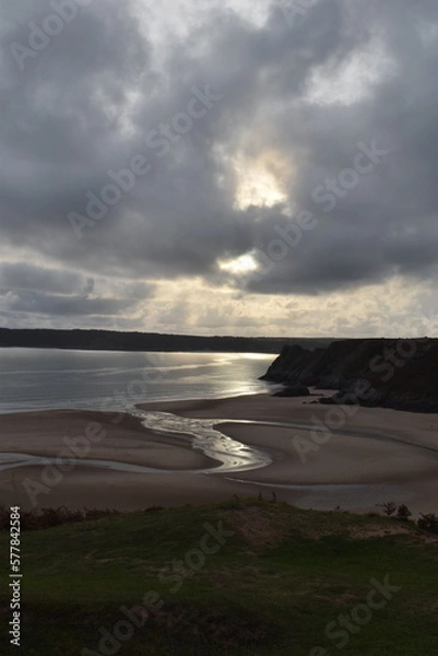 Obraz moody clouds over the sea
