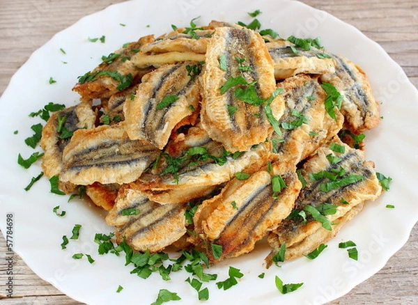 Obraz Alici impanate fritte