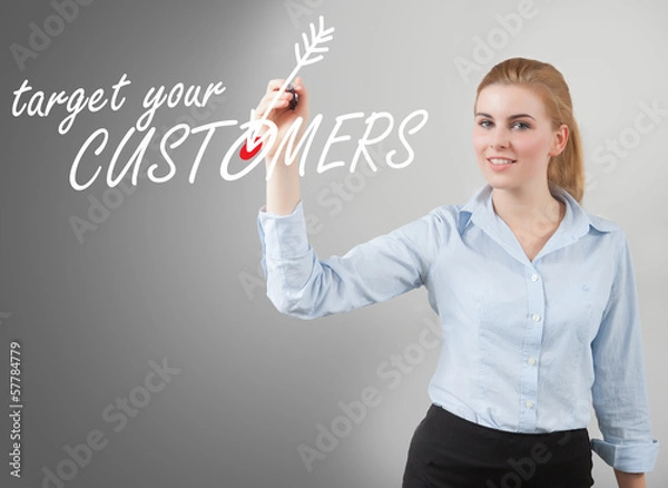 Obraz target your customers
