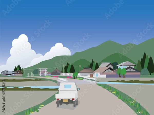 Fototapeta 田舎の風景