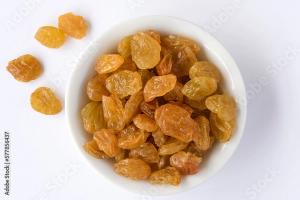 Obraz Golden Raisins in a Heart Shape