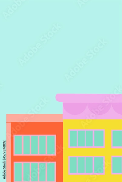 Fototapeta minimalist abstract architecture vector graphic 