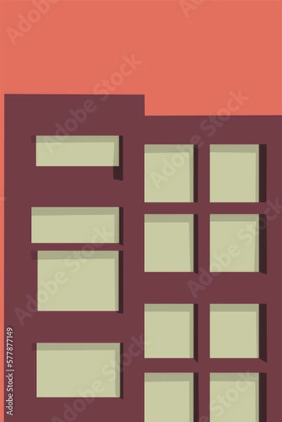 Fototapeta minimalist abstract architecture vector graphic 