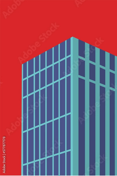 Obraz minimalist abstract architecture vector graphic 