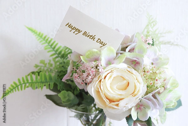 Fototapeta バースデーカード　誕生日プレゼントイメージ