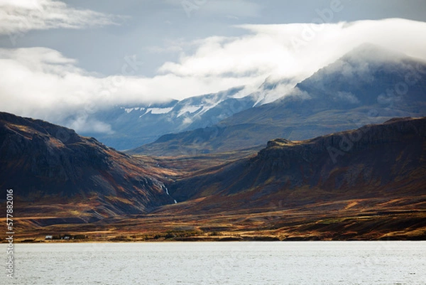 Obraz Scenic view from a gas station in Iceland