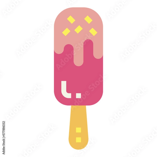 Obraz popsicle flat icon style