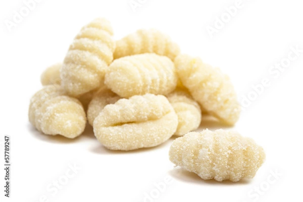 Fototapeta Niegotowane freh gnocchi