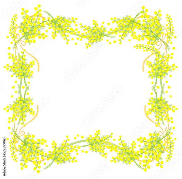 Obraz ミモザのデザイン素材