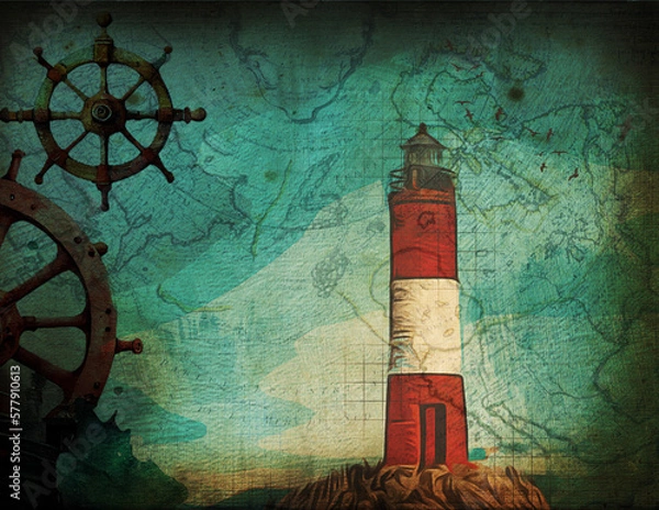 Obraz Lighthouse in the night