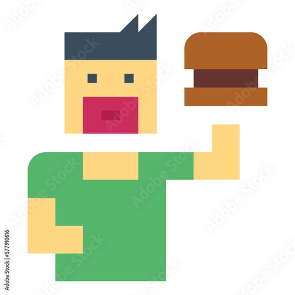 Fototapeta customer flat icon style