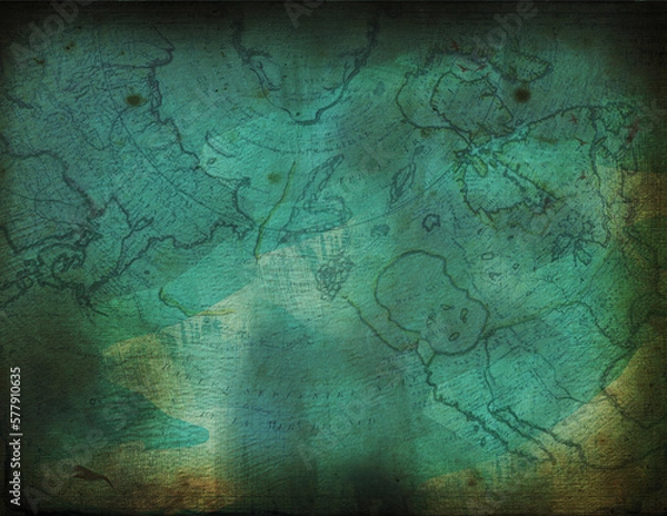 Obraz Grunge map background 