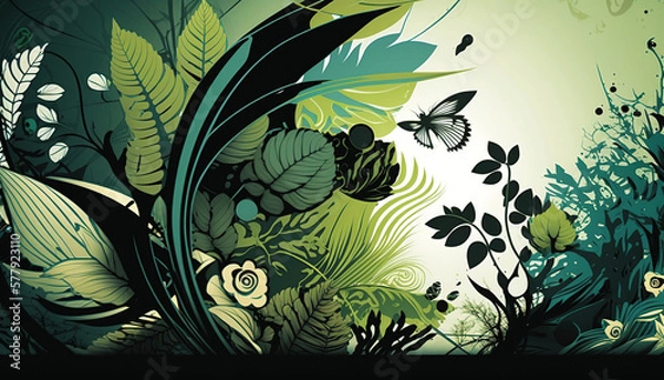 Obraz Wallpaper, Background, Generative AI, Illustration