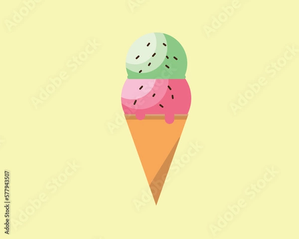 Fototapeta ice cream cone