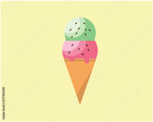 Fototapeta ice cream cone 