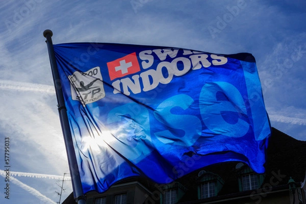 Obraz Backlit Flag for Tennis Tournament