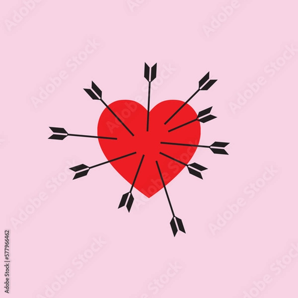 Obraz heart with arrows