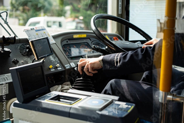 Fototapeta バスの運転