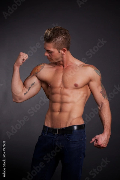Obraz sexy muscular man
