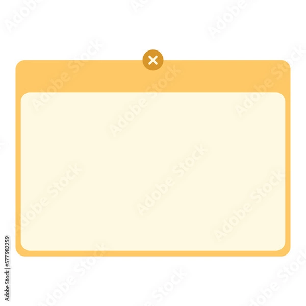 Fototapeta Popup Notification Box Template