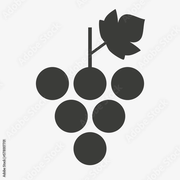 Obraz bunch of grapes with leaf - modern