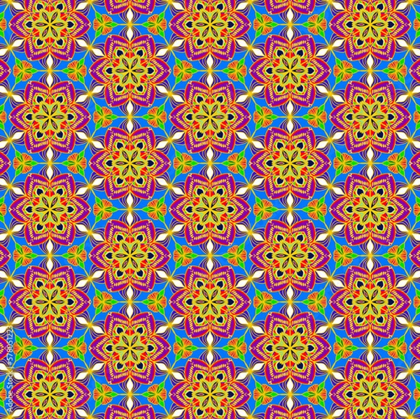 Fototapeta old style background flower shape,Hand-drawn mandalas in oriental doodle decoration for all genders coloring book, children, adults and people with disabilities. pattern of ceramic cups,Mandala,flower