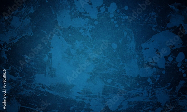 Obraz Abstract dark blue shape with different shades	