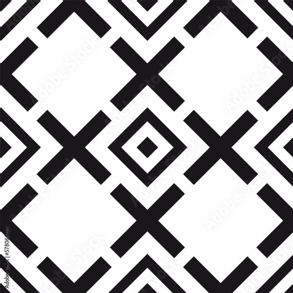 Fototapeta Seamless geometric pattern. Vector illustration.