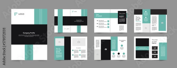 Fototapeta Professional Proposal Brochure template 
