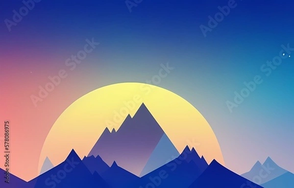 Obraz landscape with mountains