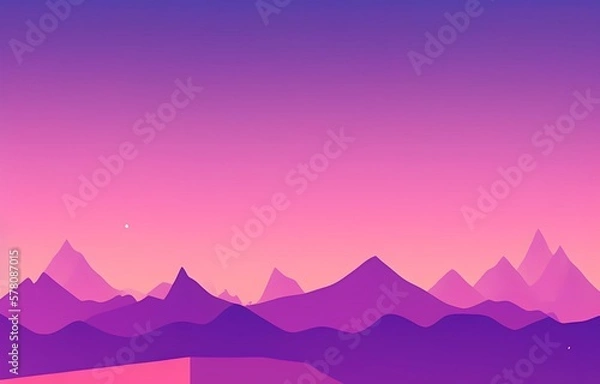 Obraz winter mountain landscape