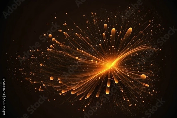 Obraz Fibre particles with Generative AI technology