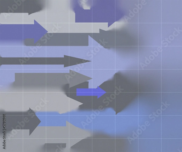 Obraz blue arrow tech