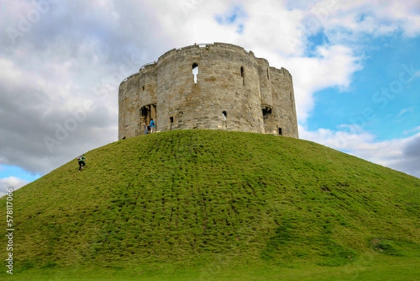 Obraz Clifford's Tower in the city of York, UK