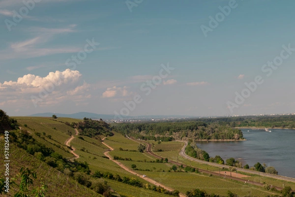 Obraz Ausblick Roter Hang Nierstein