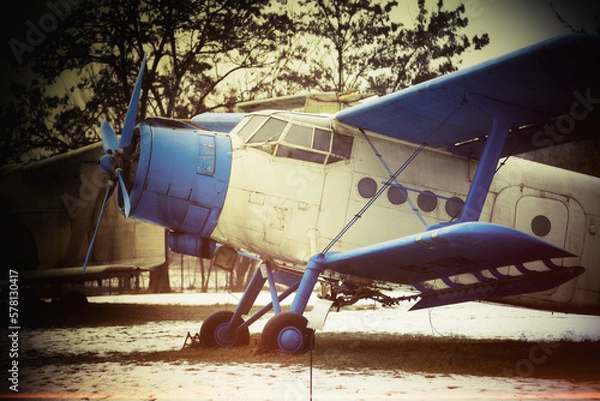 Obraz Stary dwupłatowiec